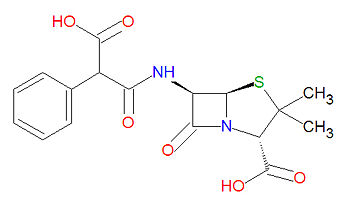 La carbenicilina no parece presentar efectos adversos durante la lactancia.